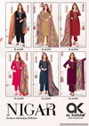 Nigar Vol 1 By Al Karam Rayon Embroidery Dress Material Wholesale Clothing Suppliers In India
